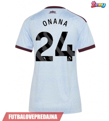 Lacne Ženy Futbalové dres Aston Villa Amadou Onana #24 2026-27 Krátky Rukáv - Tretina